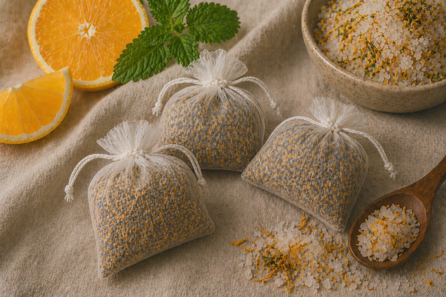 Gentle Rise (Uplifting Citrus mineral soak)